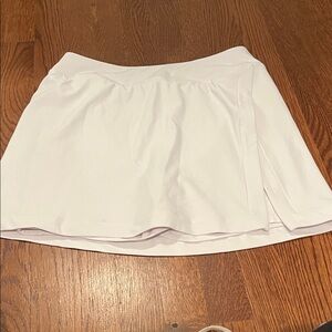 Outdoor Voices White Athletic Skort with Flared Overlay